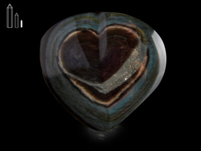 Corazón de Obsidiana arco iris