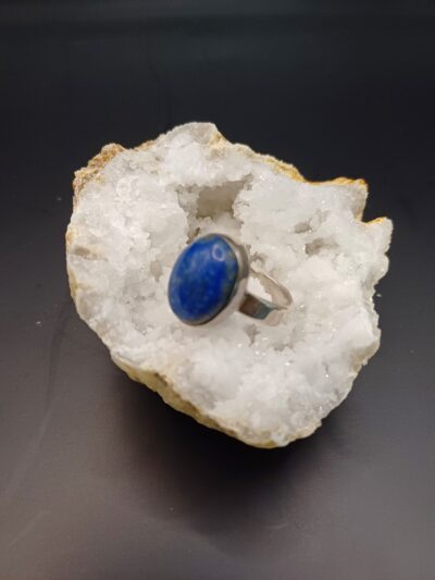Anillo Lapislázuli óvalo mediano
