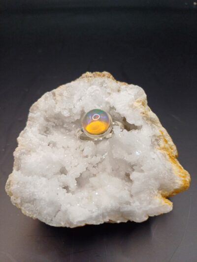 Anillo Ópalo circulo pequeño