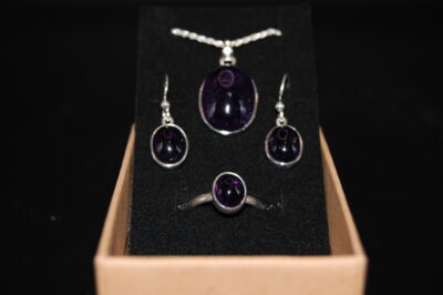 Conjunto Amatista ovalado