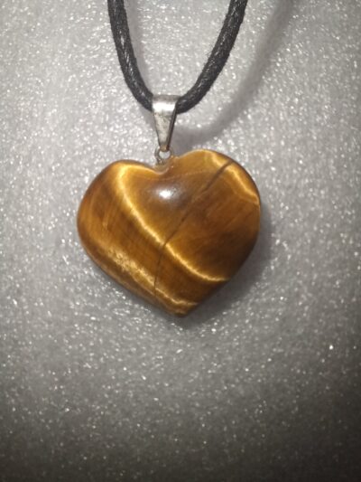 Colgante Ojo de Tigre corazón