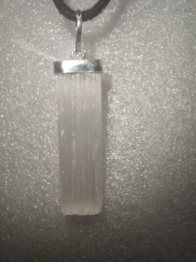 Colgante Selenita plata de ley