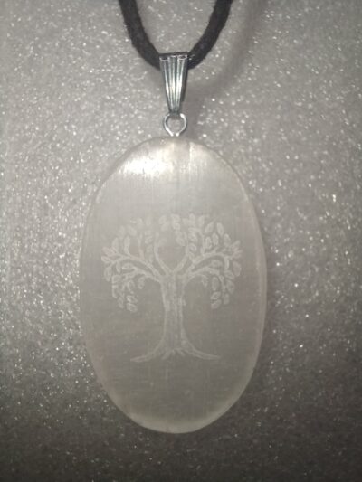 Colgante Selenita Árbol de la Vida
